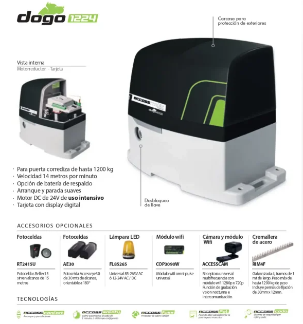 MOTOR DOGO1224 - Imagen 2